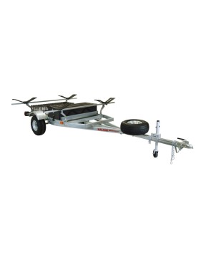 Malone MegaSport 2-Boat MegaWing Trailer Set with Storage