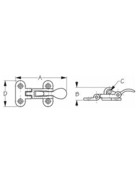 Sea-Dog Anti-Rattle Latch - 221100-1 Sea-Dog Anti-Rattle Latch - 221100-1