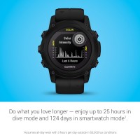 Garmin Descent G1 Solar, Rugged Dive Computer with Solar Charging Capabilities, Multiple Dive Modes, Activity Tracking, Black