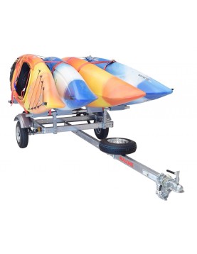 Malone XtraLight L-Rack 4-Kayak Trailer Package