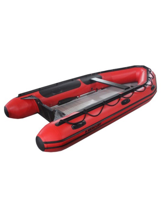 Mercury 430HD Aluminum / FRP Floor 13' 7" Red PVC