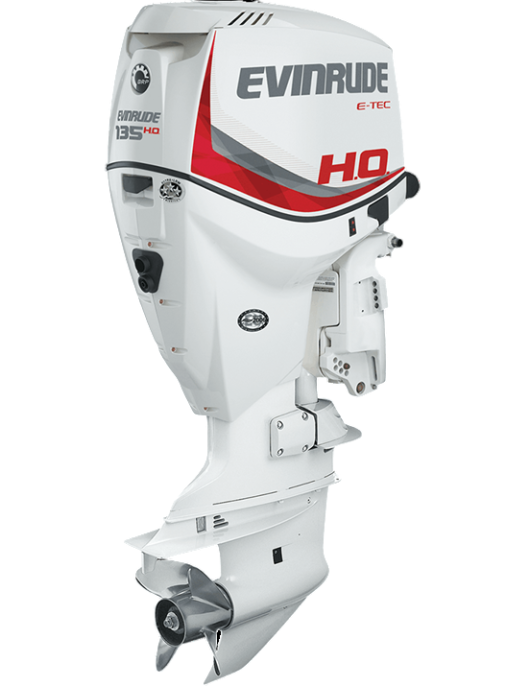 Evinrude E TEC Engines 135 H.O. E135DHX White
